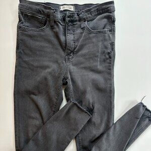 Madewell 9" mid rise skinny jeans size 27 black